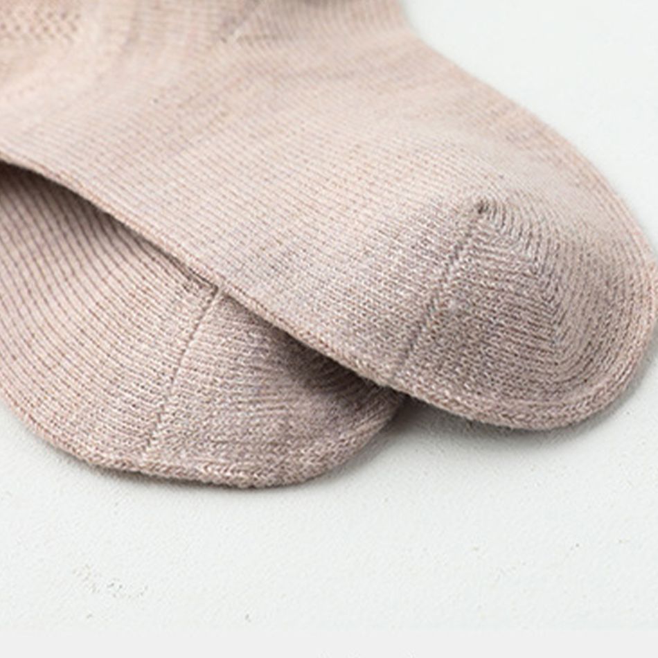 Baby / Toddler Solid Middle Socks  Pink big image 3