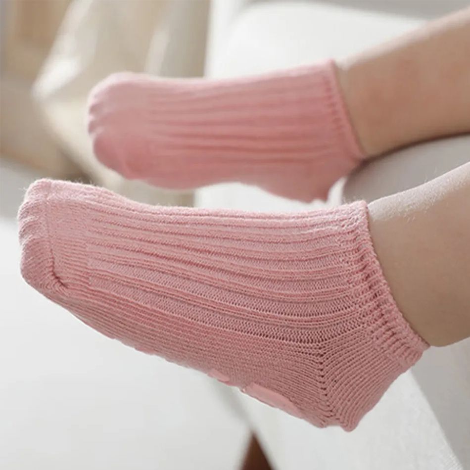 Baby / Toddler Solid Knitted Socks Pink big image 3