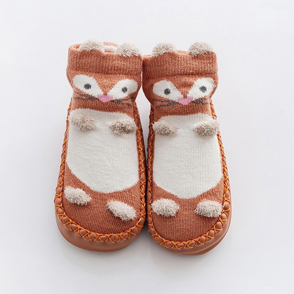 Baby / Toddler Cartoon Shoe Socks Orange