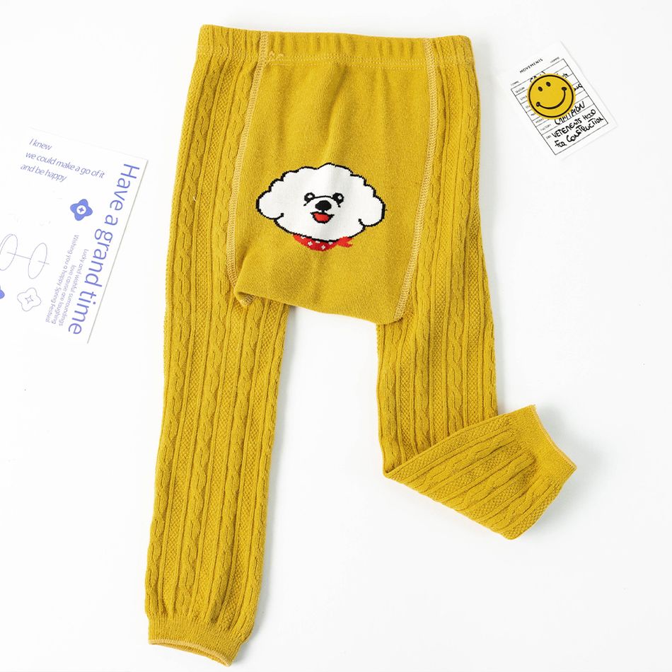 Baby / Toddler Cute Cartoon Graphic Ankle-length Tights Pantyhose Yellow big image 2