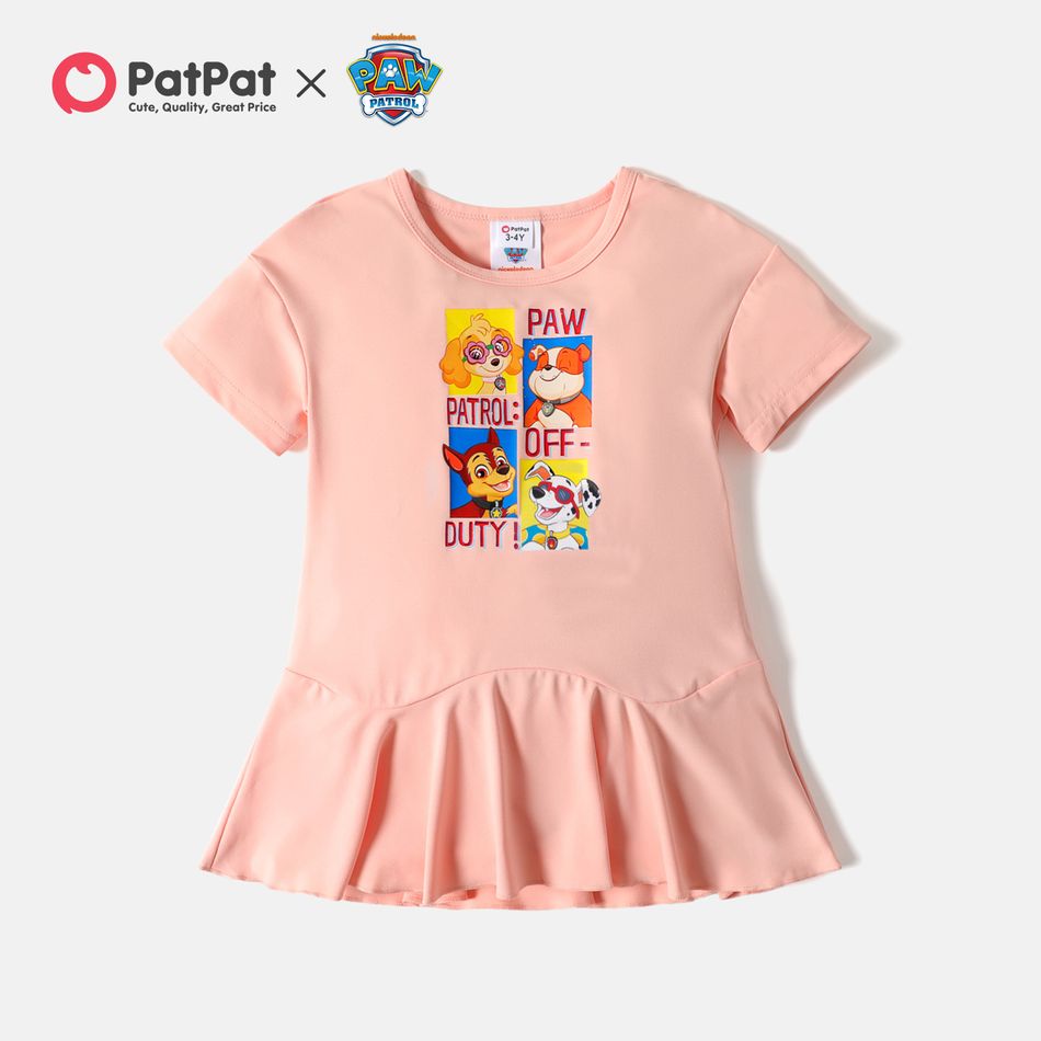 PAW Patrol Toddler Girl Pups Team Graphic Flounce Dress Pink