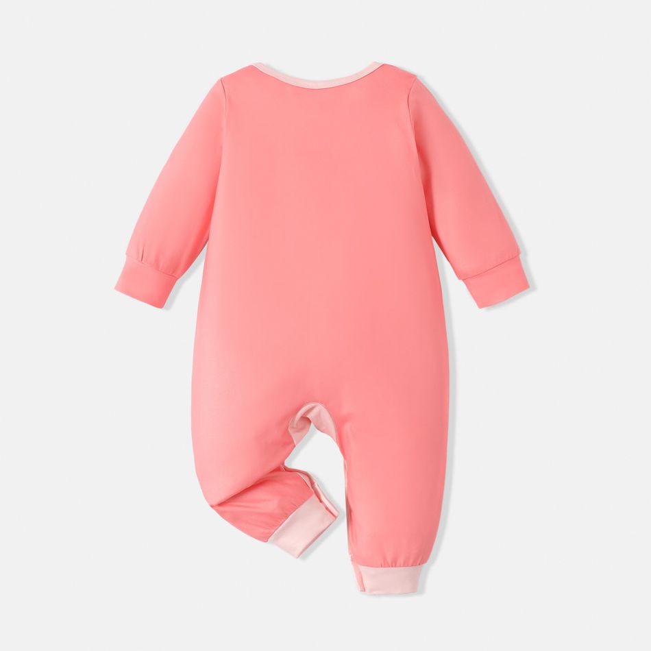 Ursinhos Carinhosos Bebé Unissexo Urso Casual Manga comprida Macacão Rosa Claro big image 5