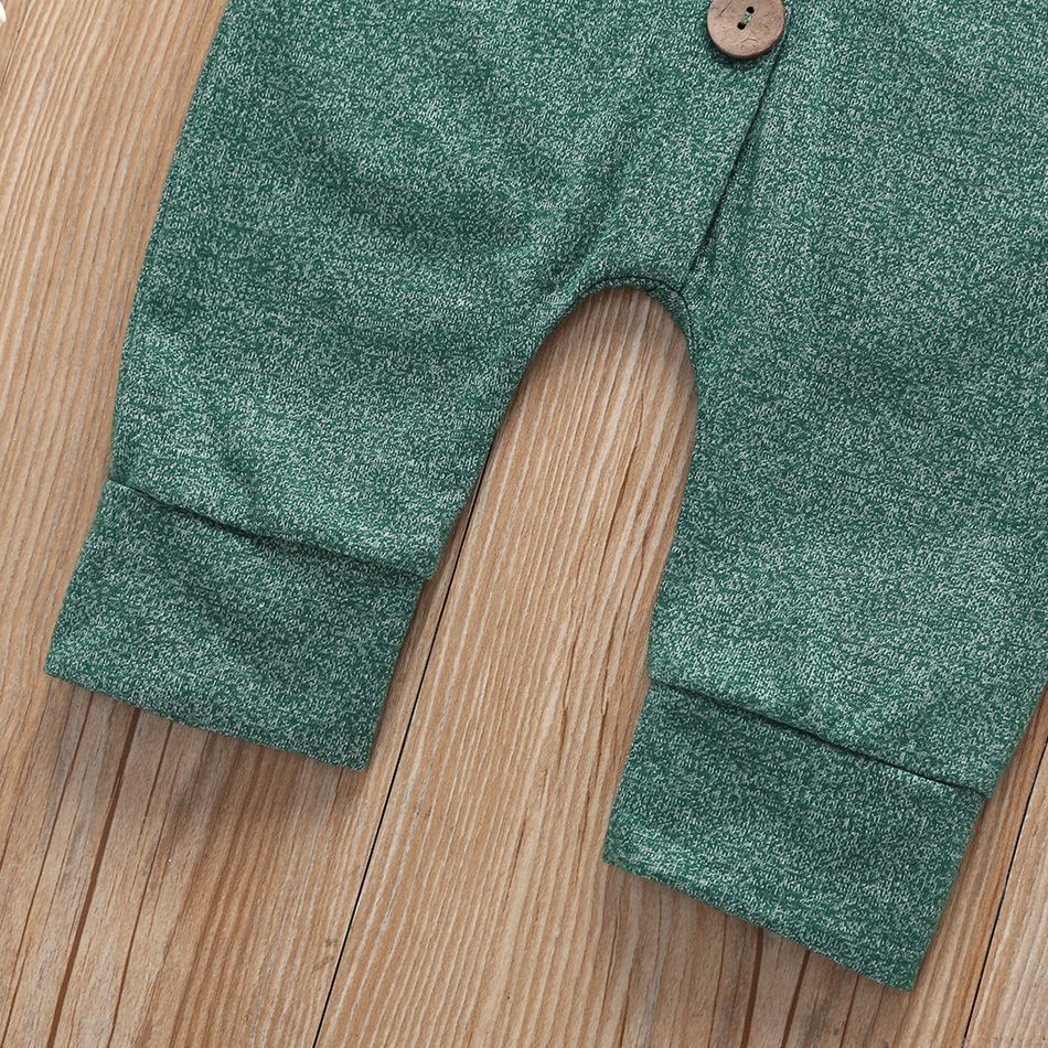 1 pièce Bébé Unisexe À capuche Décontracté Combinaisons Vert Foncé big image 4