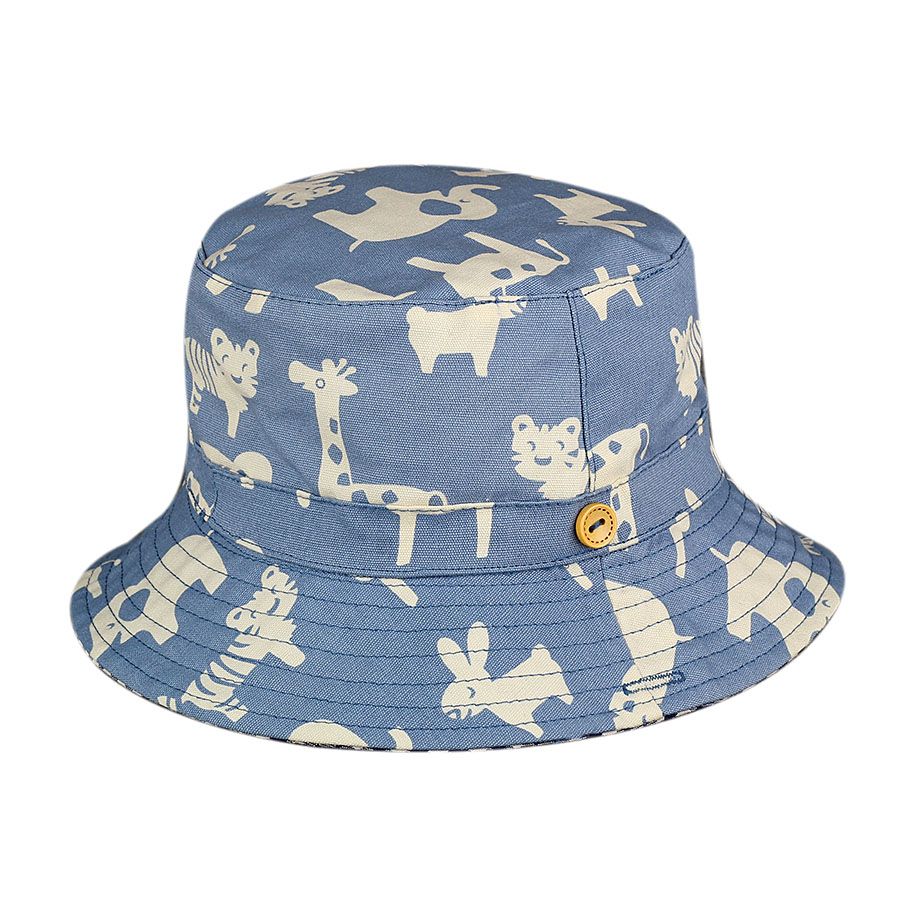 Toddler Adorable Animal Print Sunproof Hat Light Blue