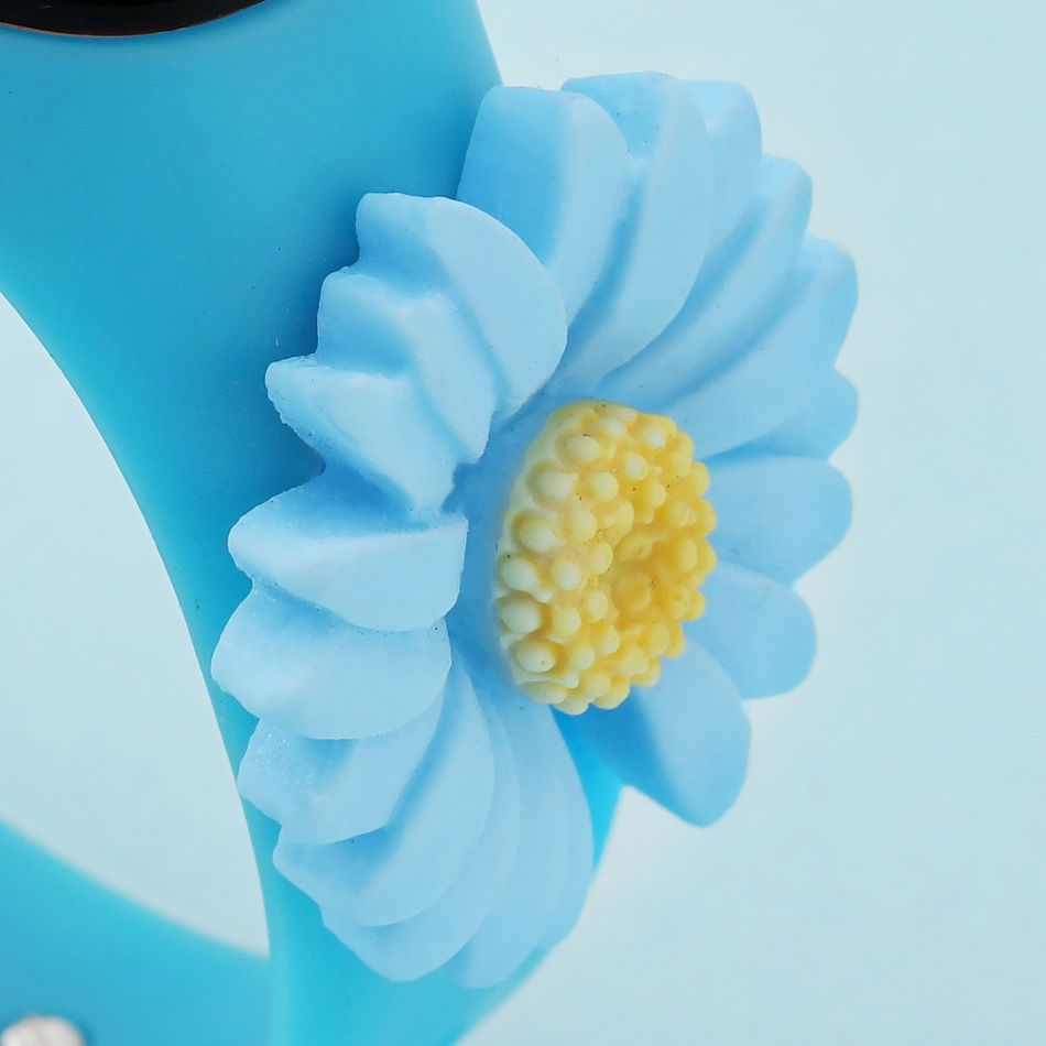 orologio da bambino girasole decor led orologio digitale intelligente orologio elettronico (con scatola di imballaggio) Blu big image 4