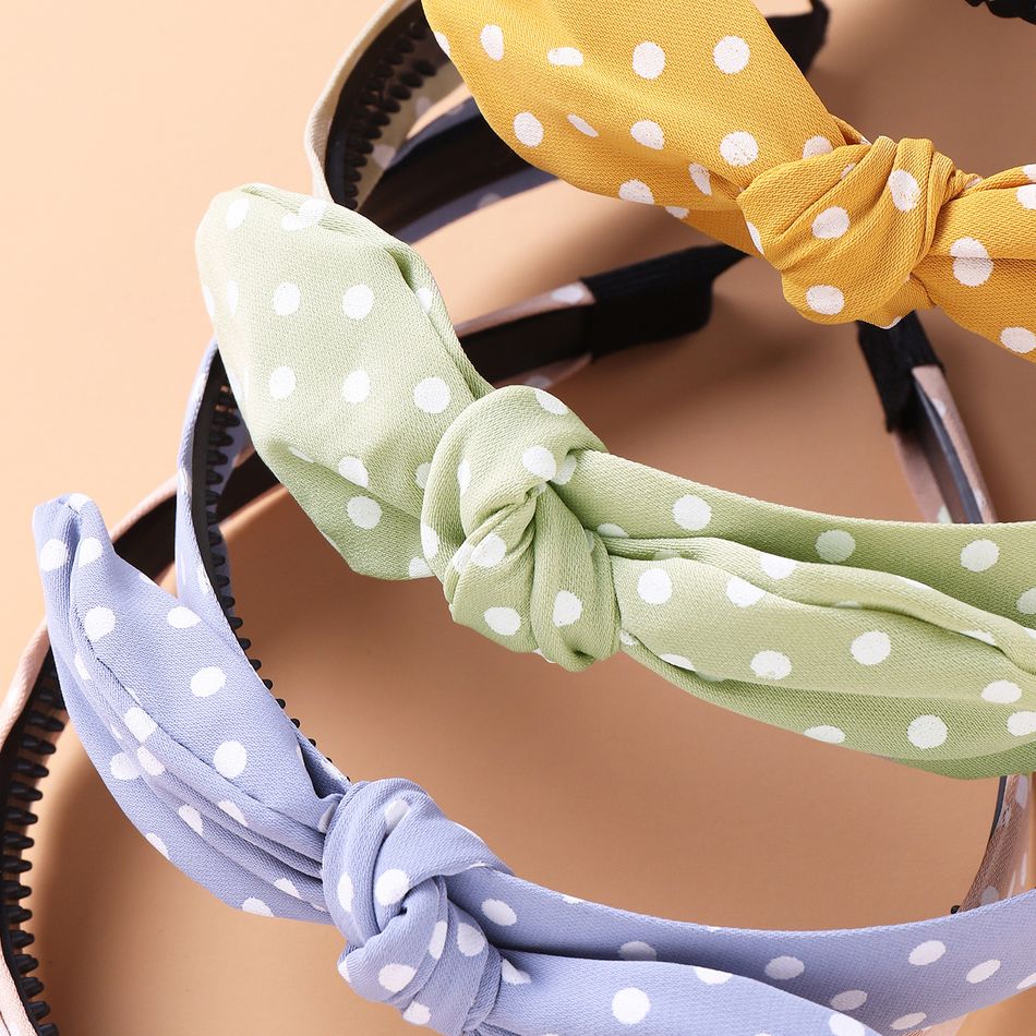 5-pack Polka Dots Bowknot Headband Hair Hoop for Girls Multi-color