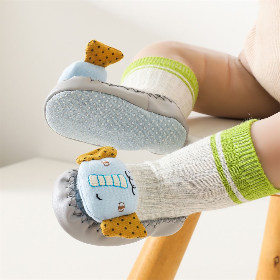 Baby 3D Cartoon Non-slip Grip Shoe Socks Grey big image 4