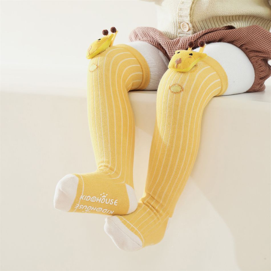 Baby 3D Cartoon Decor Long Stockings Yellow big image 4