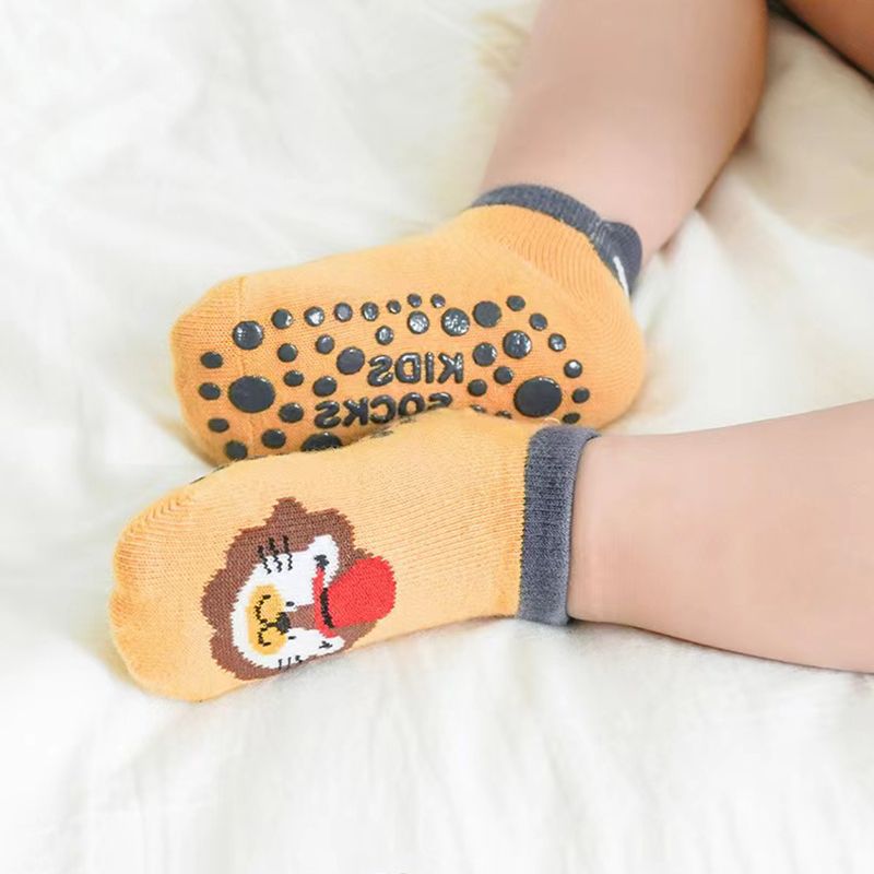 2-pairs Baby Cartoon Animal Pattern Socks Dark Green big image 5