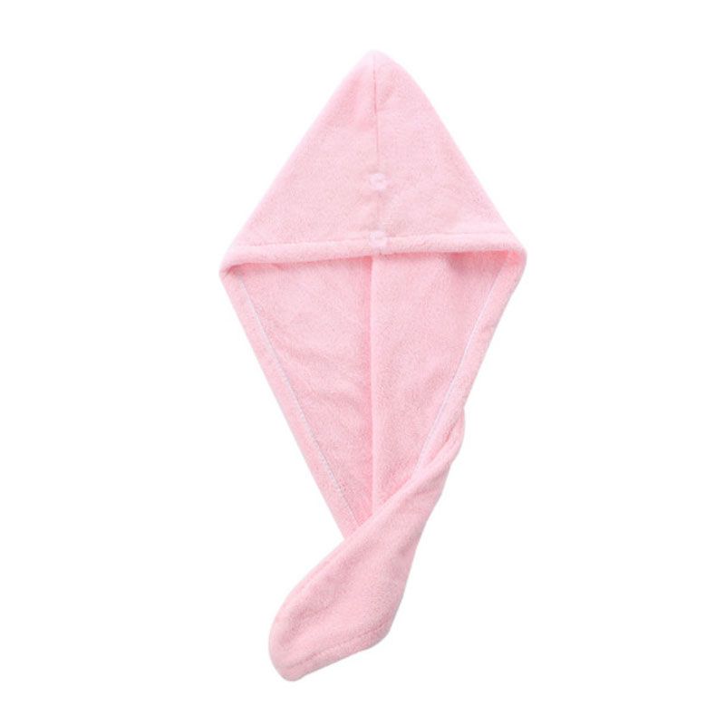 Women Hair Towel Wrap Multifunction Super Absorbent Quick Dry Hair Turban for Drying Hair Pink big image 1