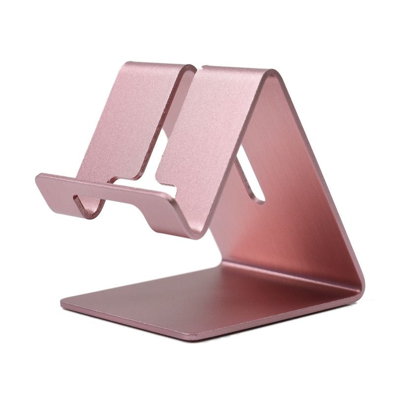 Cell Phone Stand Metal Thick Case Friendly Phone Holder Stand Desk Accessories Rose Gold