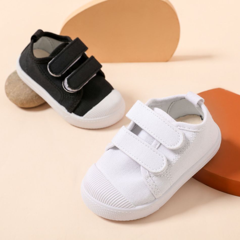 Toddler / Kid Breathable Velcro Canvas Shoes White