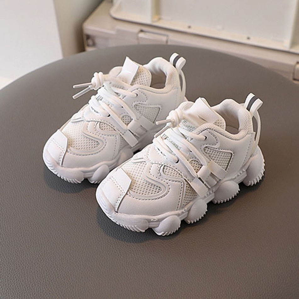 Toddler White Breathable Sneakers White big image 2