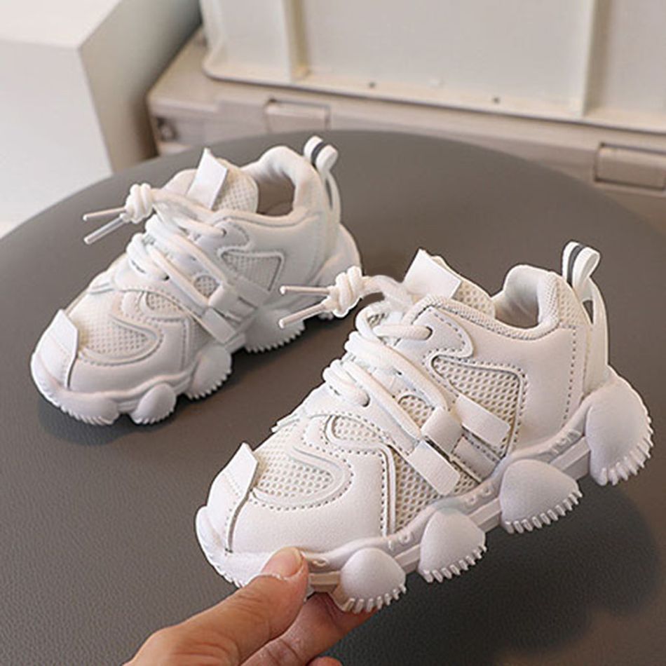Toddler White Breathable Sneakers White big image 3