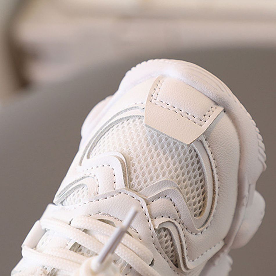 Toddler White Breathable Sneakers White big image 4