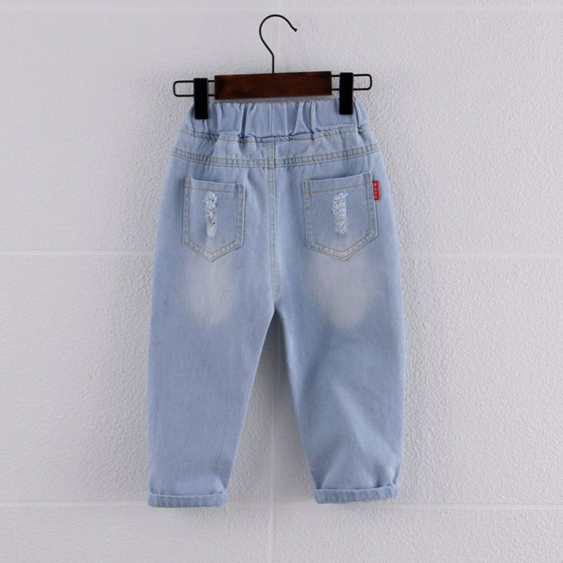 Kleinkinder Jungen Löcher Avantgardistisch Jeans blau big image 5