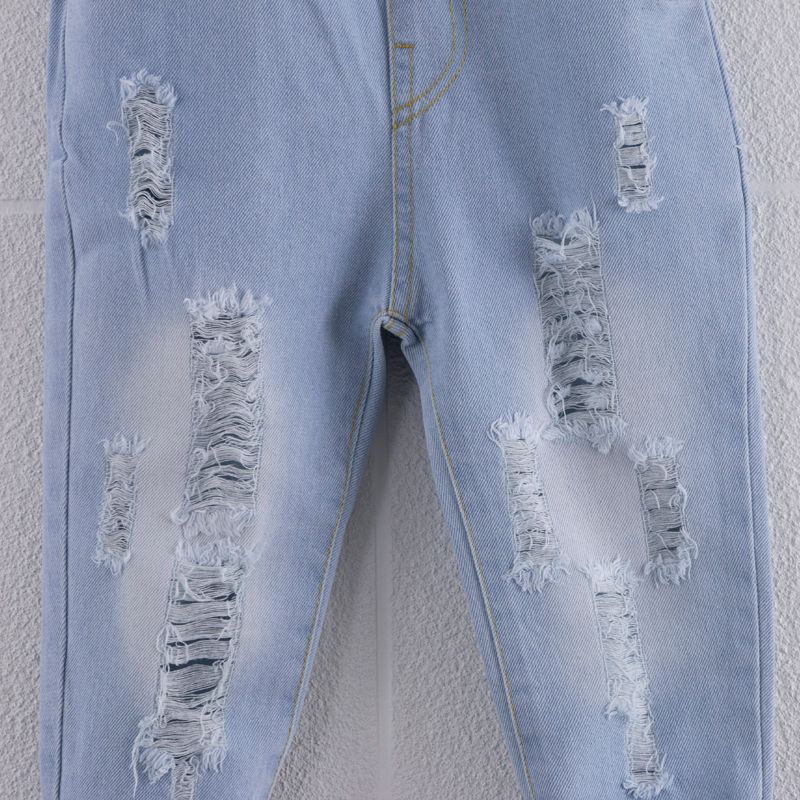 Baby / Toddler Fashion Ripped Jeans  Blue big image 8