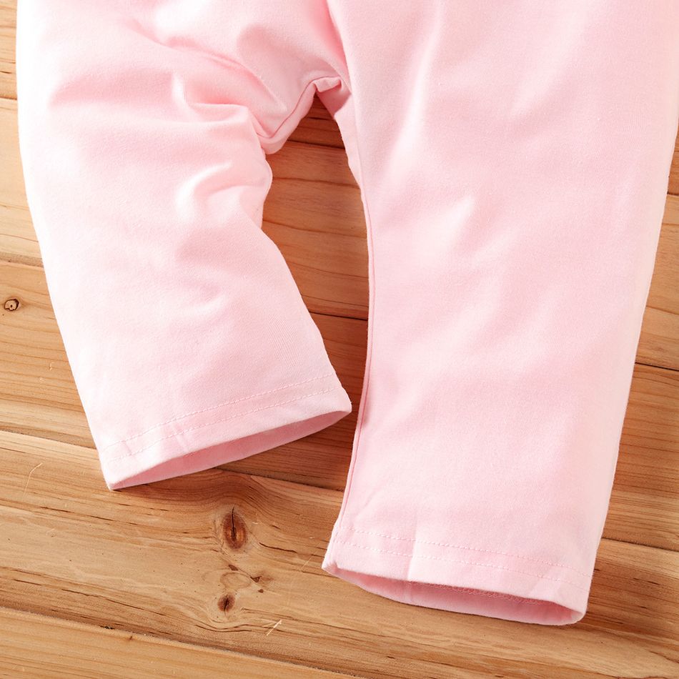 Baby / Toddler Girl Solid Halter Onesies Pink big image 4
