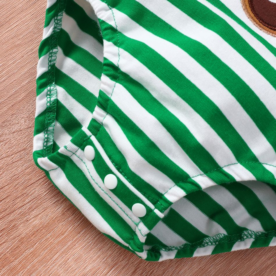 2 unidades Bebé Unissexo Costuras de tecido Casual Conjunto para bebé Verde big image 5