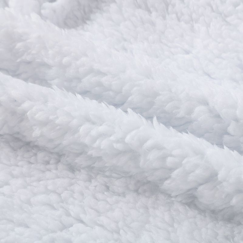 Baby Blanket Swaddle Wrap Winter Plush Sleeping Bag White big image 2