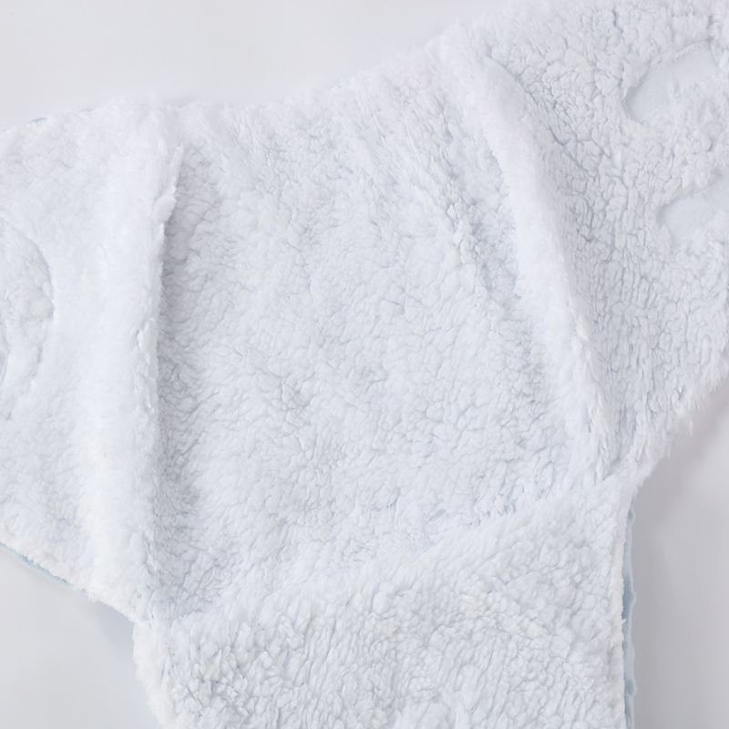 Baby Blanket Swaddle Wrap Winter Plush Sleeping Bag White