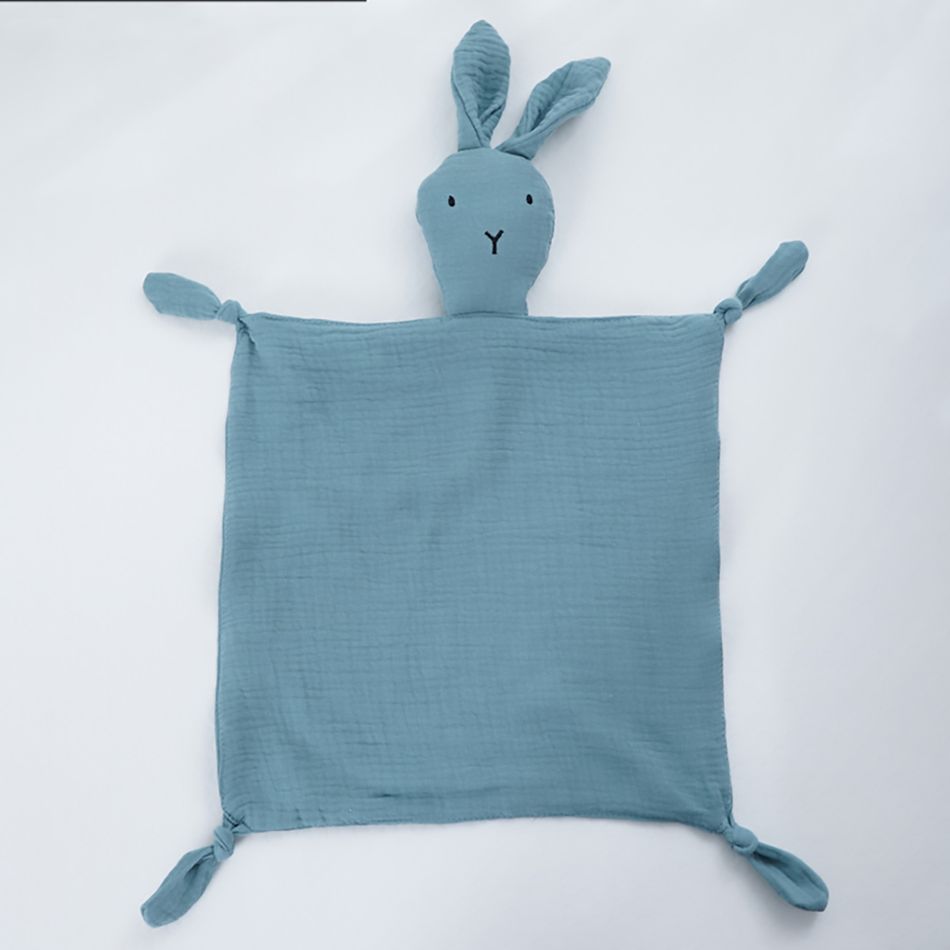100٪ القطن الطفل استرضاء منشفة الأرنب لعب الطفل النوم مساعد الرضع الوليد التبعي فيروز