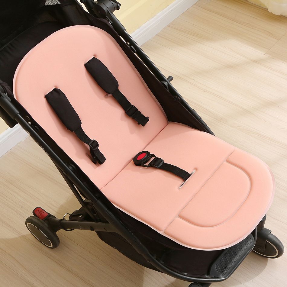 Stroller Seat Liner Stroller Cushion Pads Car Seat Insert for All Seasons Pink big image 3
