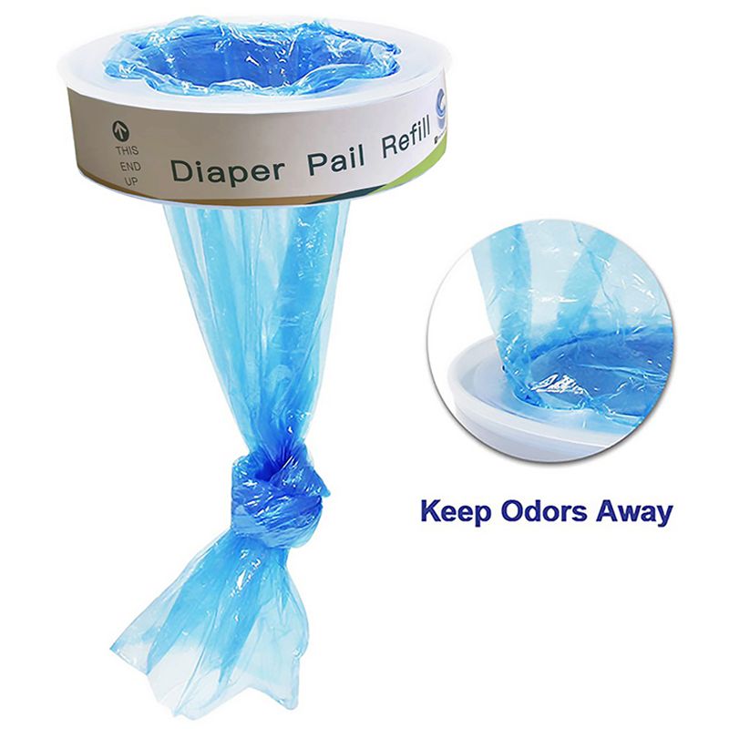 Baby Diaper Pail Refills for Diaper Genie Pails Light Blue big image 2
