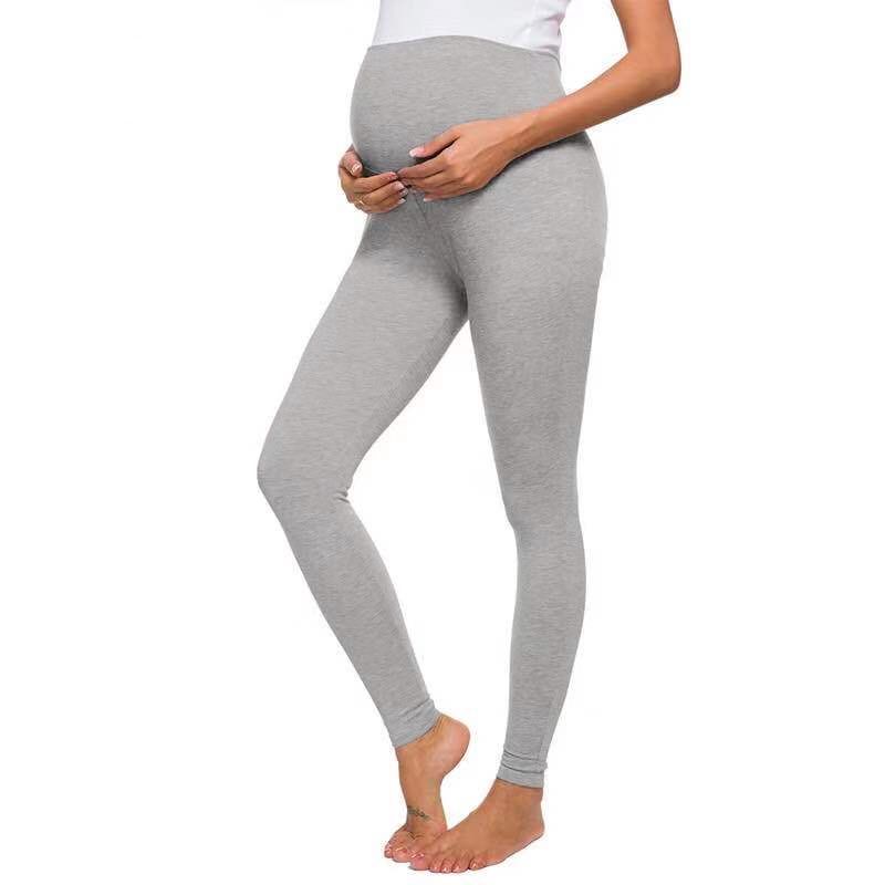 Maternity Leggings And Sweatshirts Light Grey