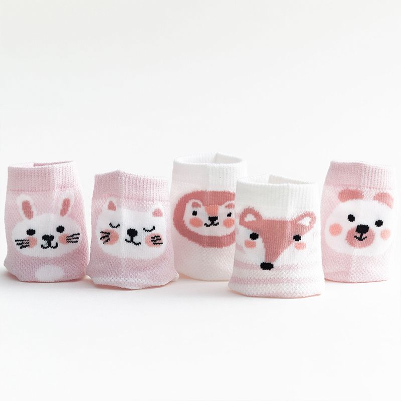 5-pack Baby / Toddler / Kid Animal Solid Socks Pink big image 8