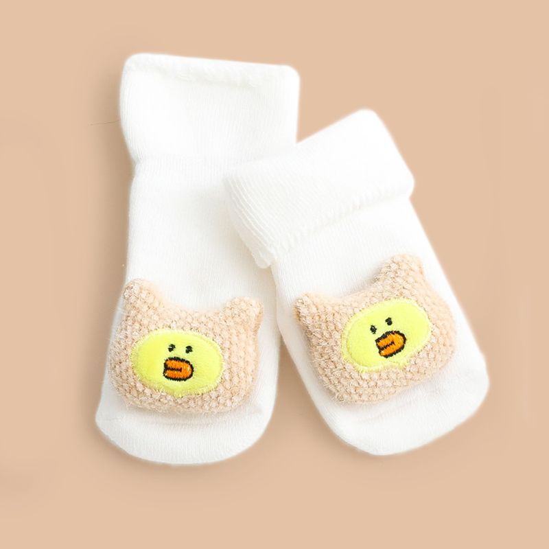 calcetines térmicos de animales de dibujos animados lindos para bebés / niños pequeños Blanco big image 1