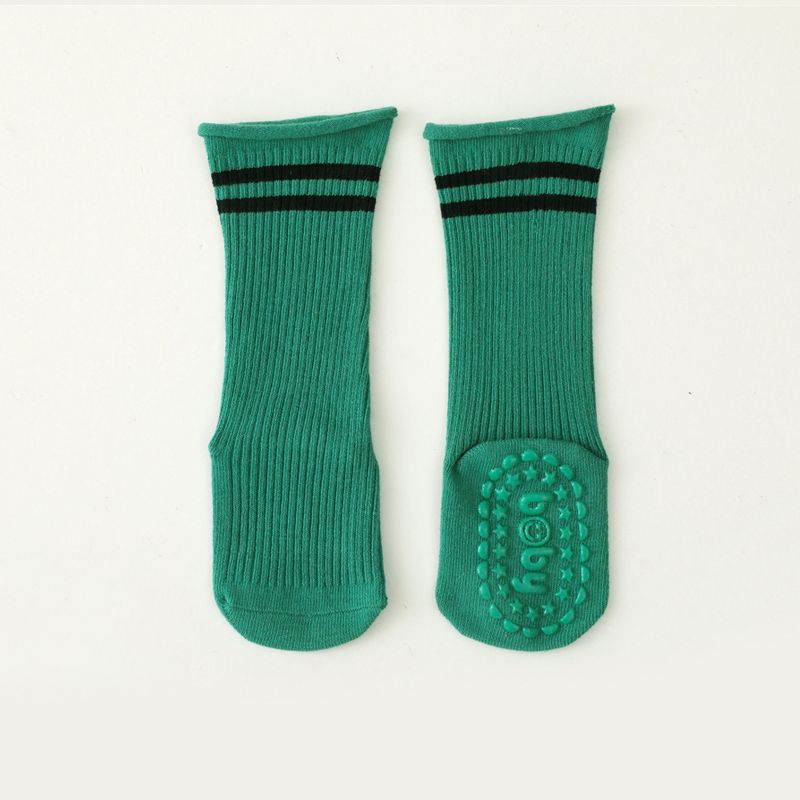 Baby / Toddler Ribbed Antiskid Floor Socks Green big image 2