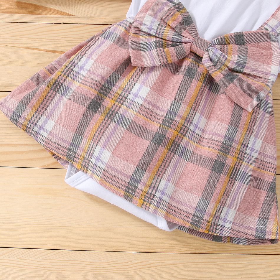 2 Stück Baby Mädchen Hypertaktil Süß Langärmelig Strampler Farbblock big image 6