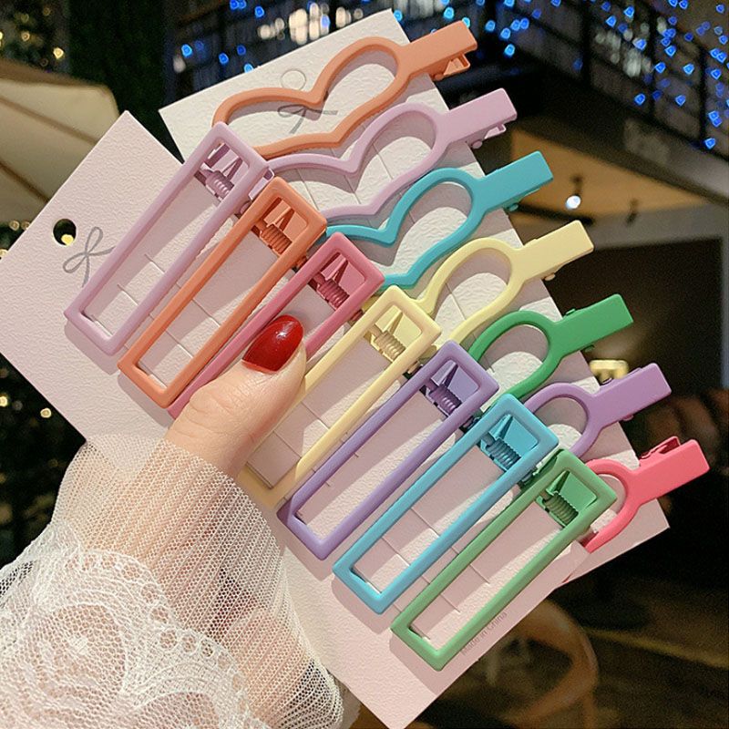 7pcs Matte Hair Barrettes Alligator Hair Clips Duckbill Hair Clips Cute Hairpins Colorful Clips for Women and Girls Hair Accessories Multi-color big image 4