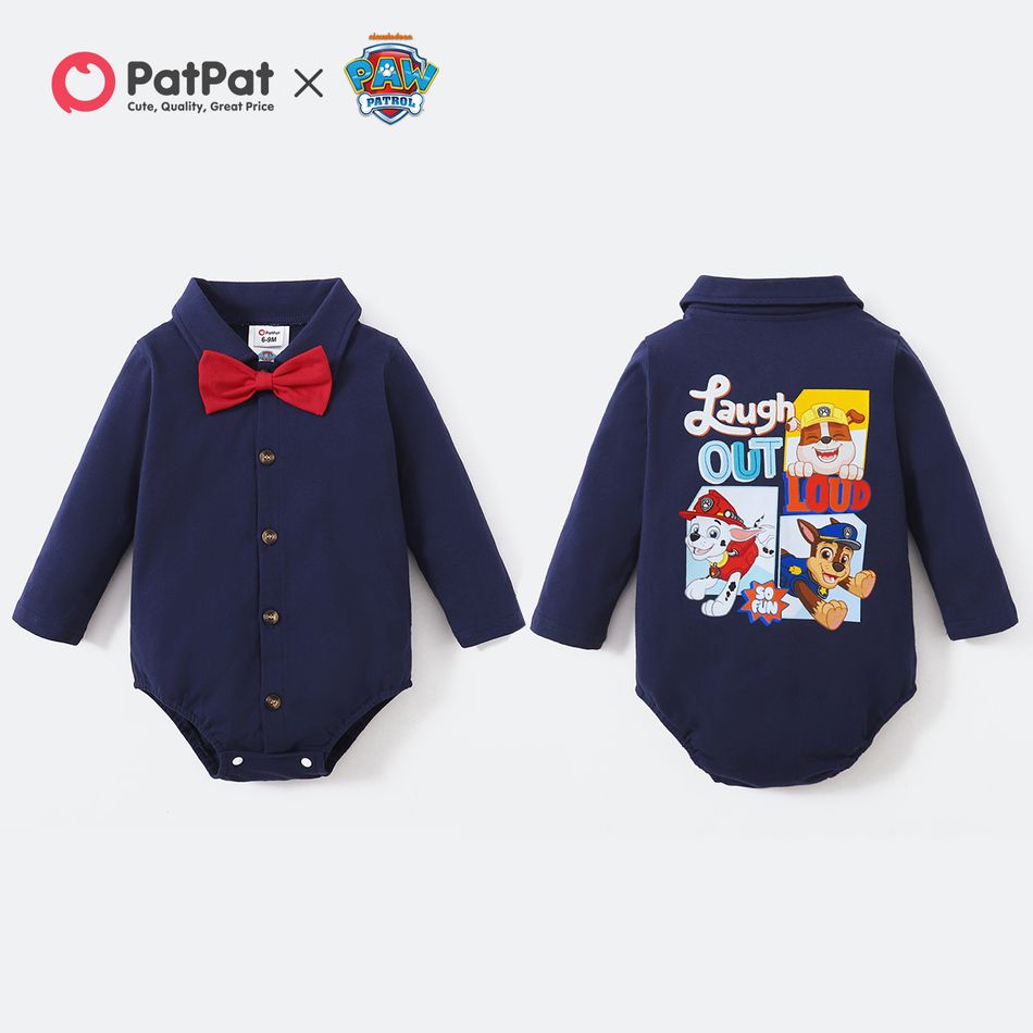 PAW Patrol Little Boy Cotton Front Buttons Bodysuit Royal Blue