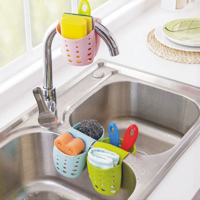Mensola Per Lavello Da Cucina Porta Organizer Da Cucina Appeso A Doppio Lato Accessori Da Cucina Portatili Lavaggio Verde big image 3