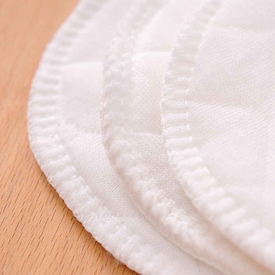 12 pcs almofadas de mama reutilizáveis de enfermagem à prova de água Branco big image 3
