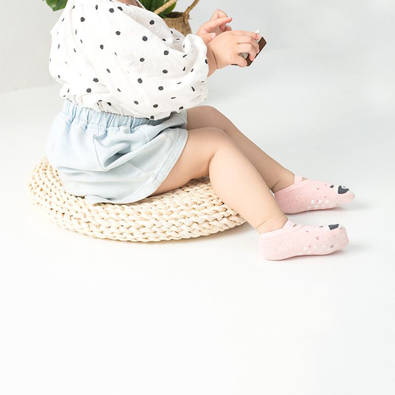 Baby / Toddler Cartoon Animal Floor Socks Pink big image 3