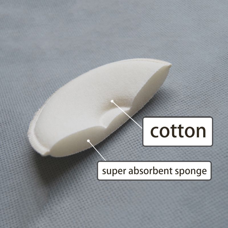 4 Pcs Cotton Breast Pad Nursing Pads For Mum Washable Waterproof Feeding Pad Creamy White big image 4