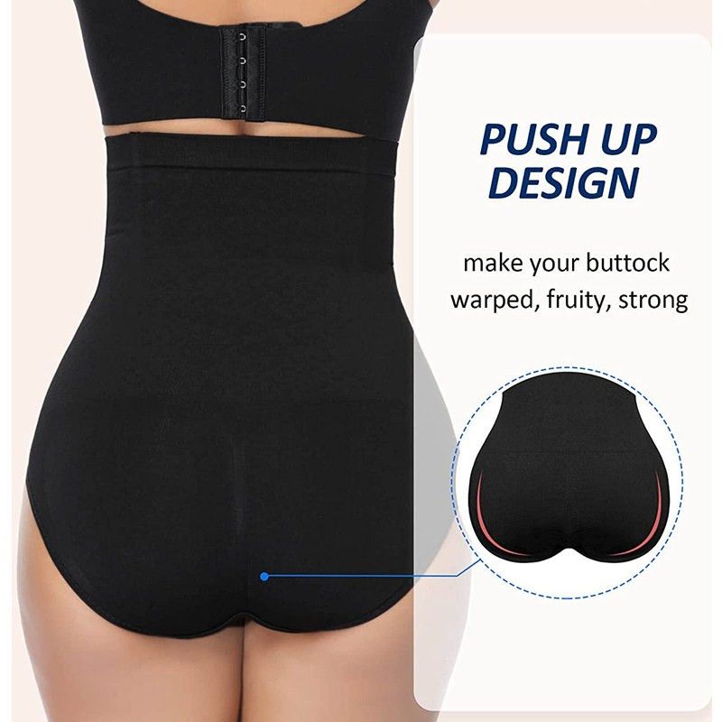 Slimming Waist Trainer Women Body Shaper Thong Mesh Breathable Girdle Shapers Tummy Control Shapewear Panties High Waist Black big image 4