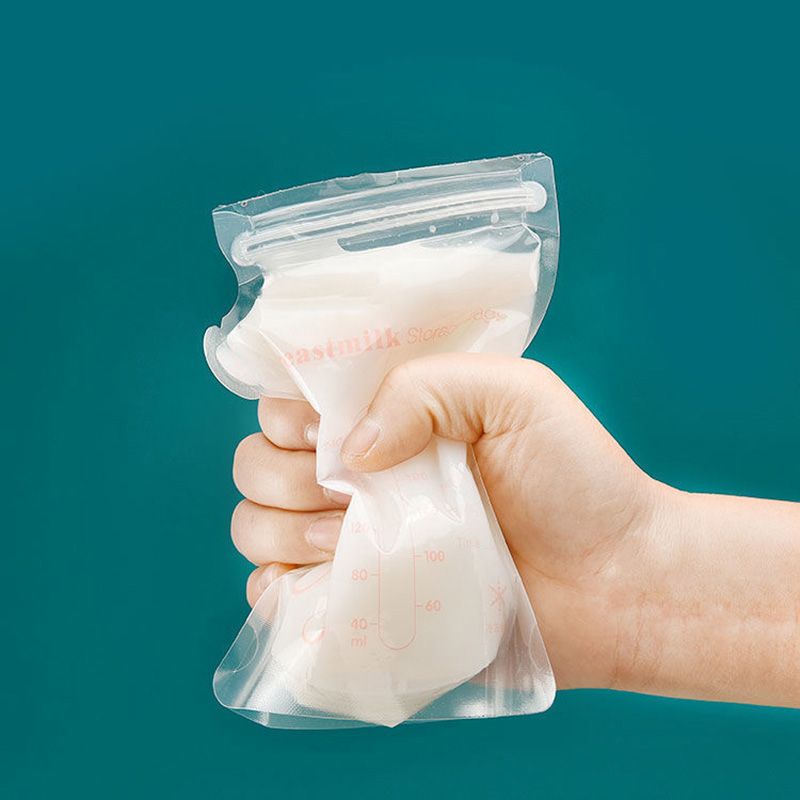 30-pack 100ML / 150ML / 250ML Breastmilk Storage Bags Breast Milk Preservation Bag Hygienically Pre-Sealed Self Standing Bag Transparent big image 5