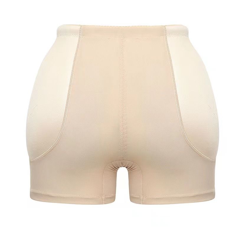 Women Padded Shapewear Panties Hip Enhancer Panties Shaper Shorts Sponge Padded Butt Lifter Padded Shapewear Apricot big image 4