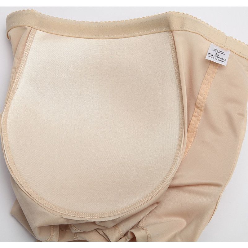 Women Padded Shapewear Panties Hip Enhancer Panties Shaper Shorts Sponge Padded Butt Lifter Padded Shapewear Apricot big image 6