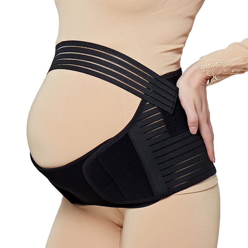 Maternity Belt Pregnancy Support Belt Bump Band Abdominal Support Belt Belly Back Bump Brace Strap Black big image 1