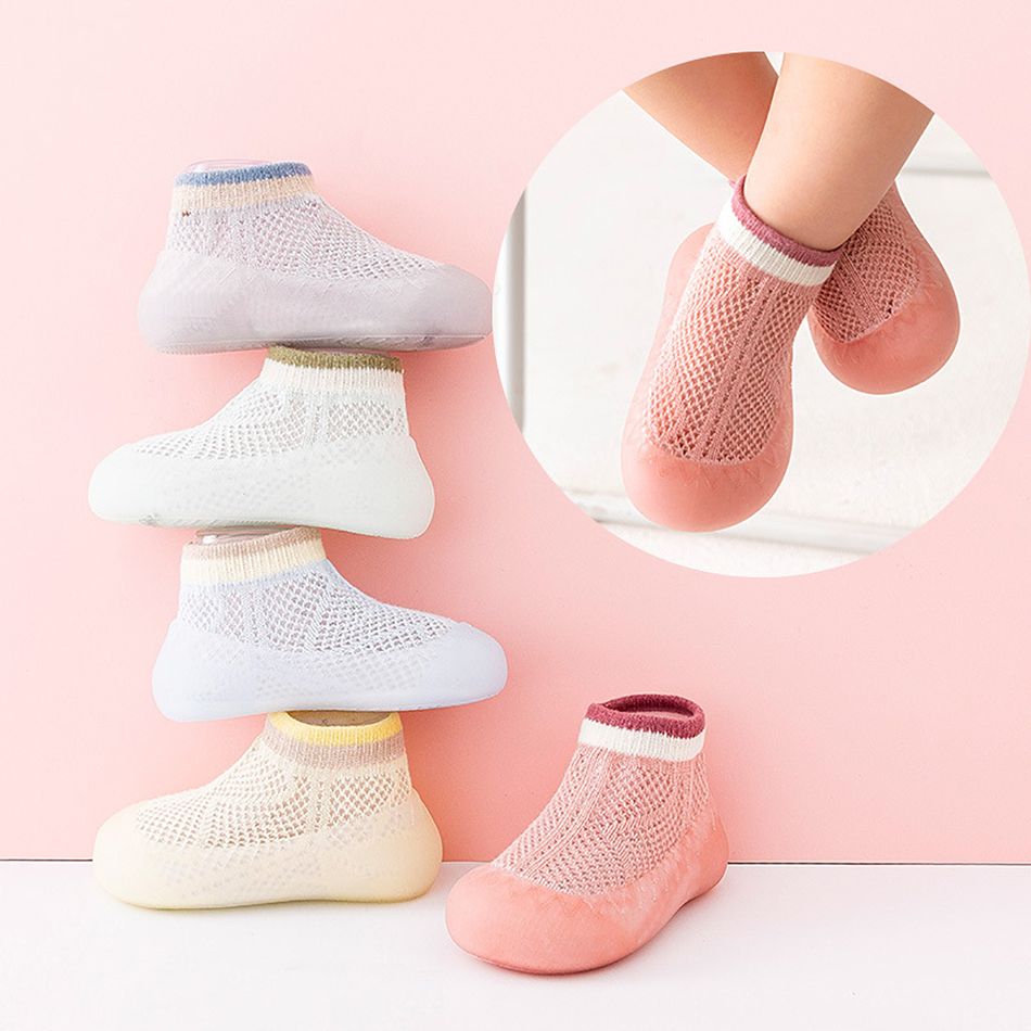 Baby / Toddler Soft Sole Breathable Mesh Shoe Socks Light Pink big image 2