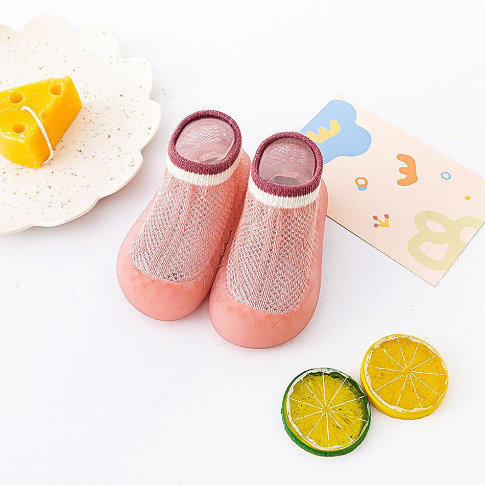 Baby / Toddler Soft Sole Breathable Mesh Shoe Socks Light Pink