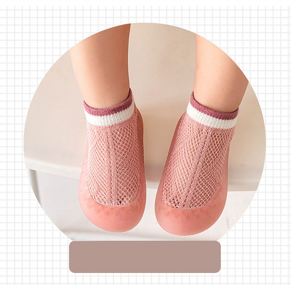 Baby / Toddler Soft Sole Breathable Mesh Shoe Socks Light Pink big image 4