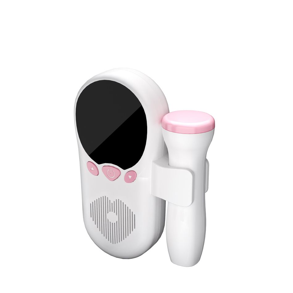 Instrumento de detecção de freqüência cardíaca do bebê instrumento de monitoramento doppler cardíaco em casa grávida pré-natal detector de freqüência cardíaca do bebê Branco big image 5