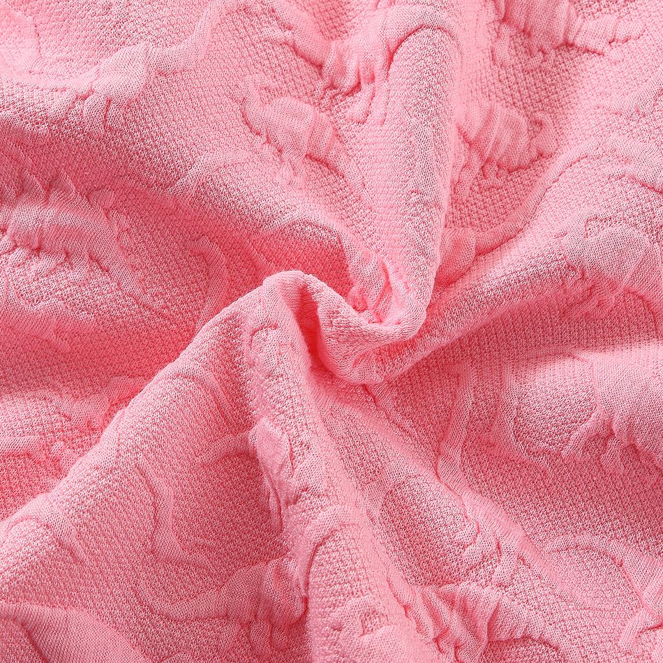 Toddler Boy Trendy Dinosaur Textured Hoodie Sweatshirt Pink big image 6