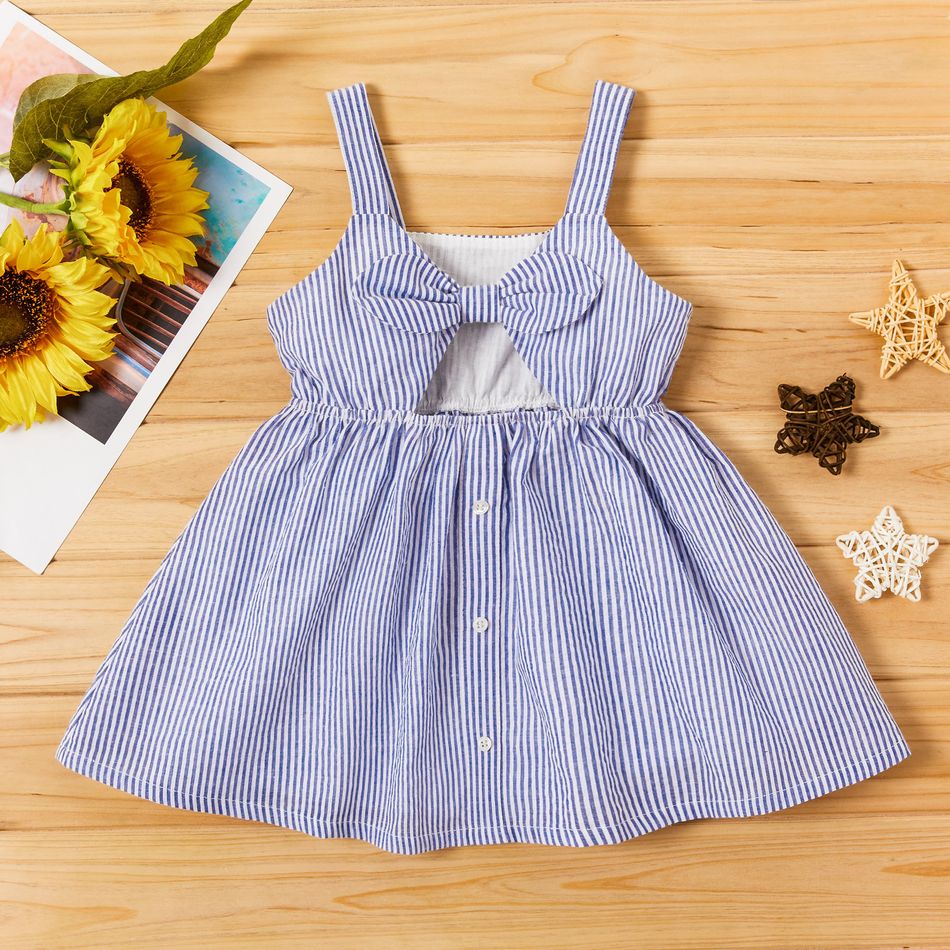 Baby / Toddler Strappy Striped Dress Light Blue big image 1